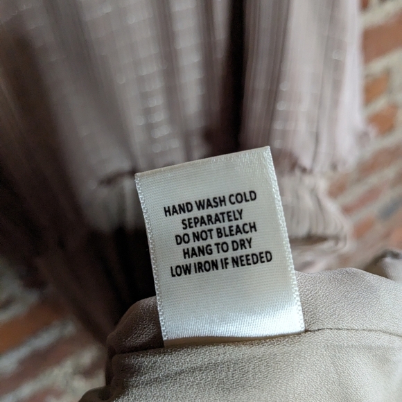 NWT‎ Skies are Blue Medium Tan w/ Silver Thread Cinch Waist Midi Tank Top Dress - Picture 6 of 12